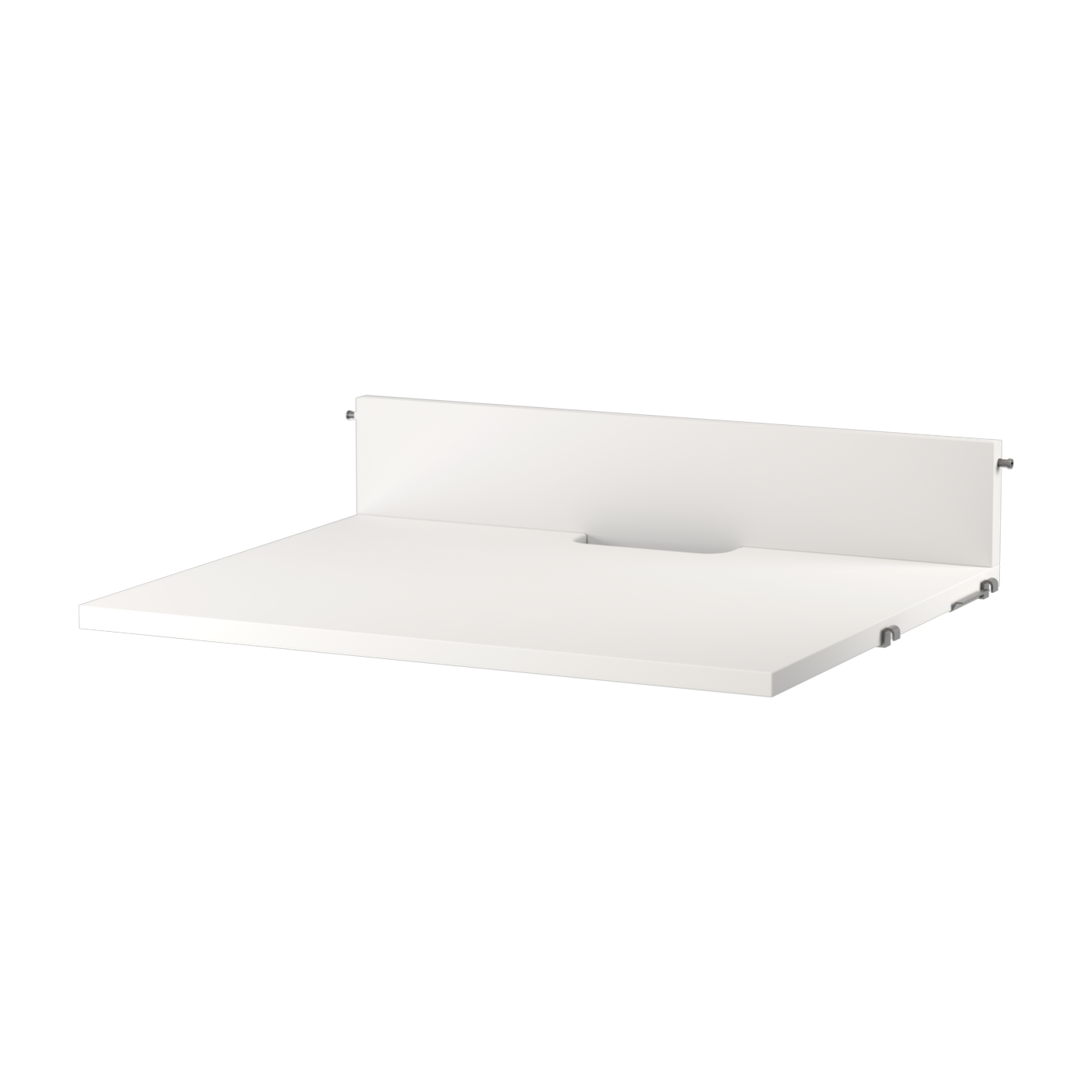 Mensola multimediale in mdf laccato bianco 58x47 cm - String furniture