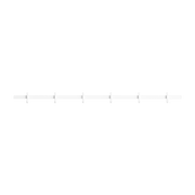 White aluminum wall-mounted coat rack 82x5. 2x4. 7cm Relief - String furniture