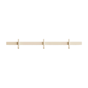 Perchero de pared de aluminio ceniza 41x5, 2x4, 7cm Relief - String furniture