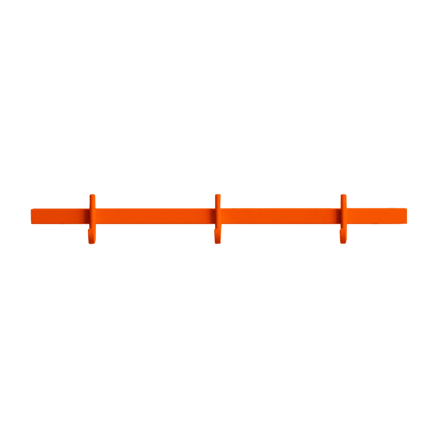 Porte-manteaux mural en aluminium orange 41x5,2x4,7cm Relief - String furniture
