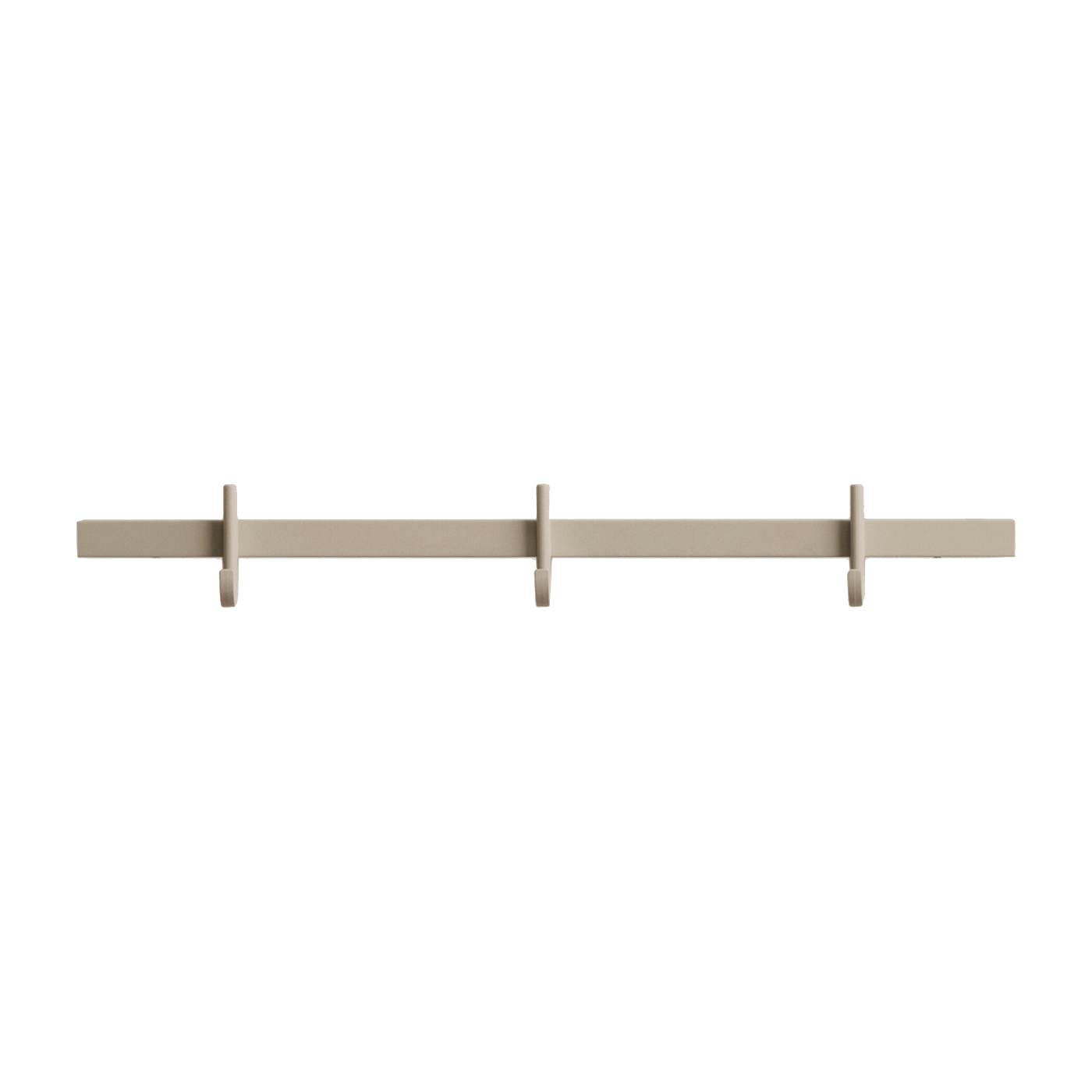 حامل معاطف حائطي من الألومنيوم البيج 41x5,2x4,7سم Relief - String furniture