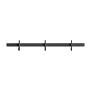 Perchero de pared de aluminio gris 41x5, 2x4, 7cm Relief - String furniture
