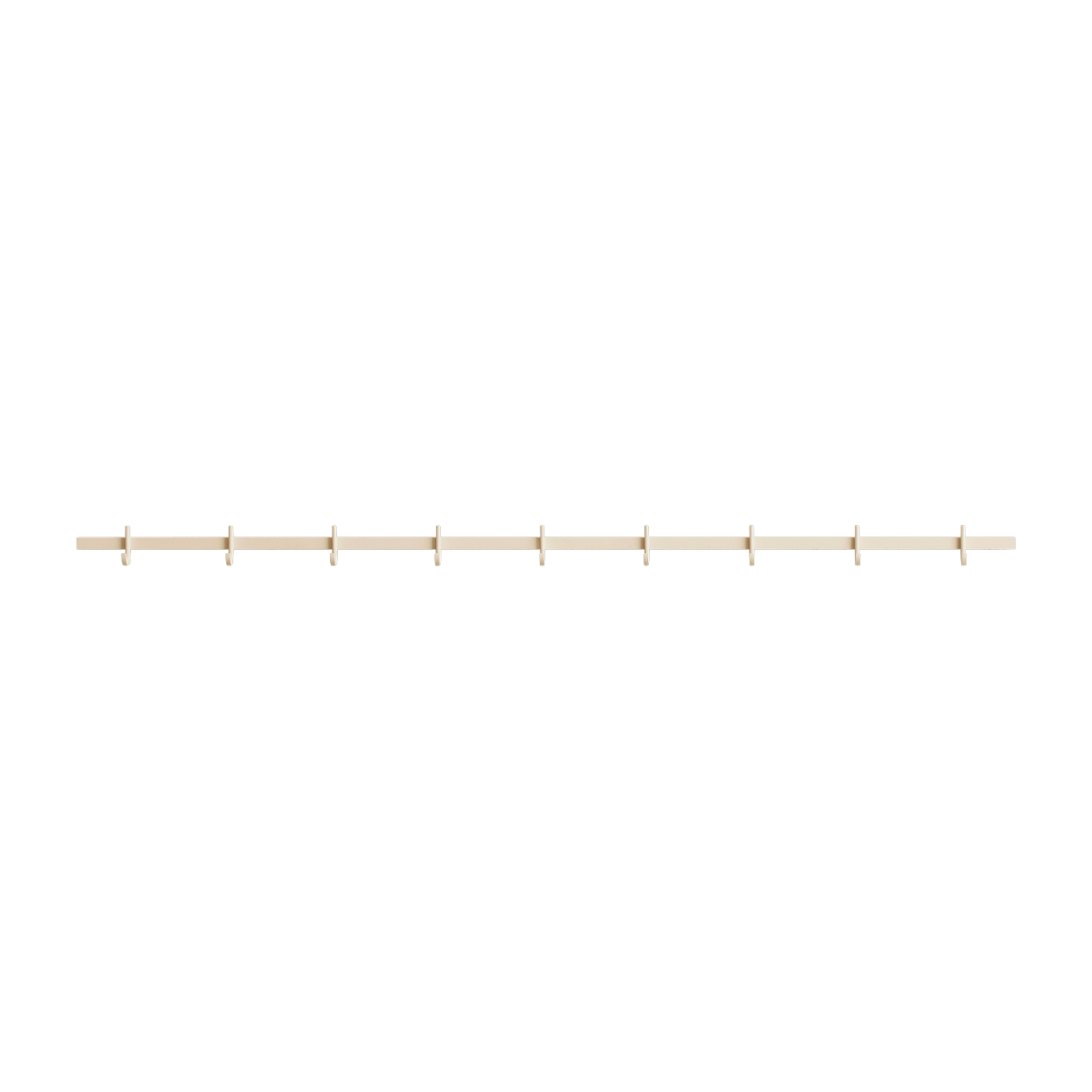 علاقة حائط من الألومنيوم رماد 123x5,2x4,7 سم Relief - String furniture