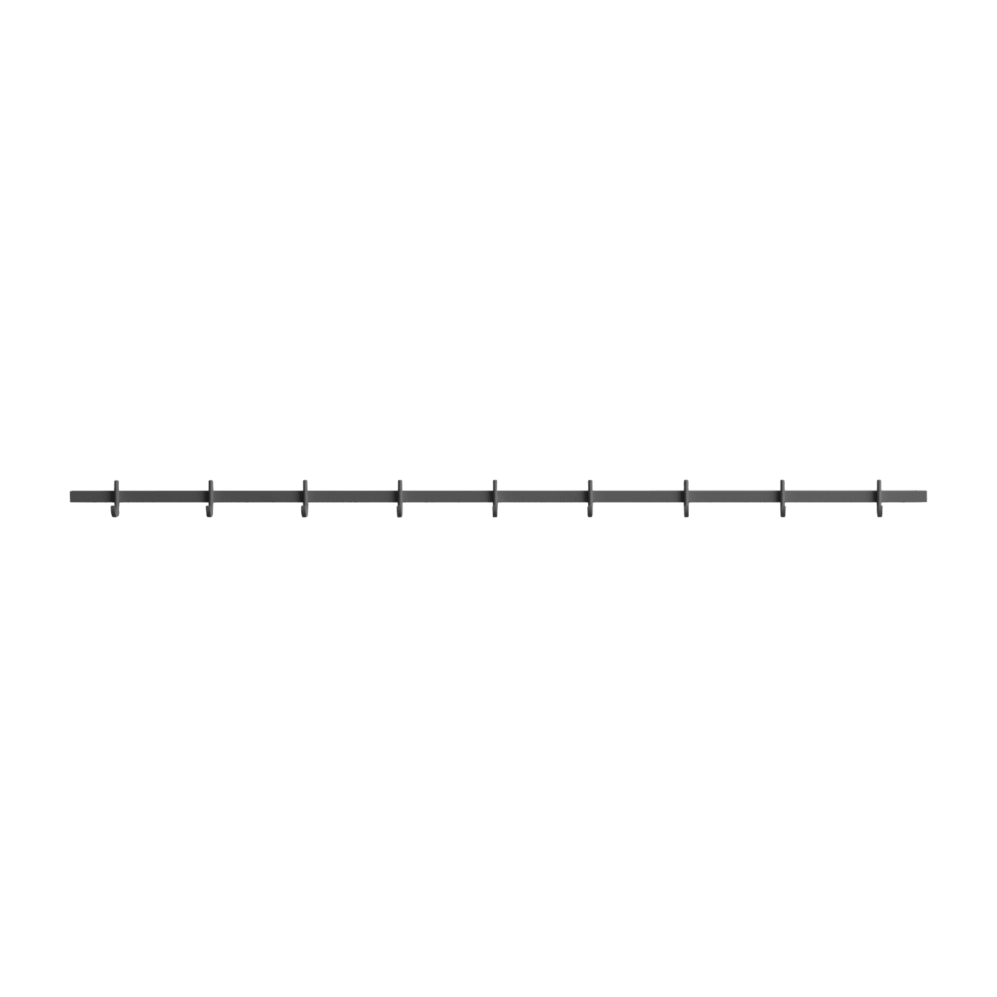 علاقة حائط من الألومنيوم رمادي 123x5,2x4,7 سم Relief - String furniture