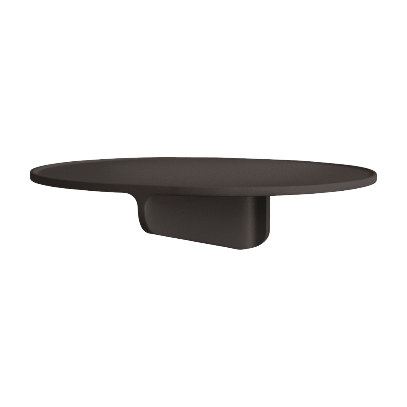 Museum dark brown aluminum shelf 28x8x24cm - String furniture