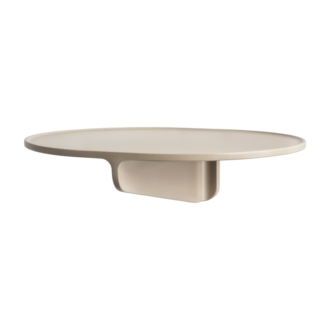 Beige aluminum shelf 28x8x24cm Museum - String furniture