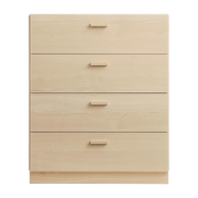 Commode large et plinthes en bois mdf frêne 82x99x41cm Relief - String furniture