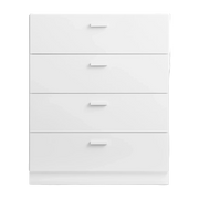 Commode large et plinthes en bois mdf blanc 82x99x41cm Relief - String furniture