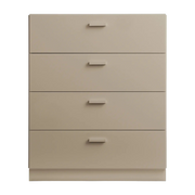 Commode large et plinthes en bois mdf beige 82x99x41cm Relief - String furniture
