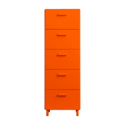 Chiffonnier en bois mdf orange 41x121,5cm Relief - String furniture
