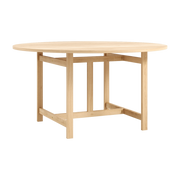 Table à manger ronde en bois de chêne naturel 140cm - Moebe