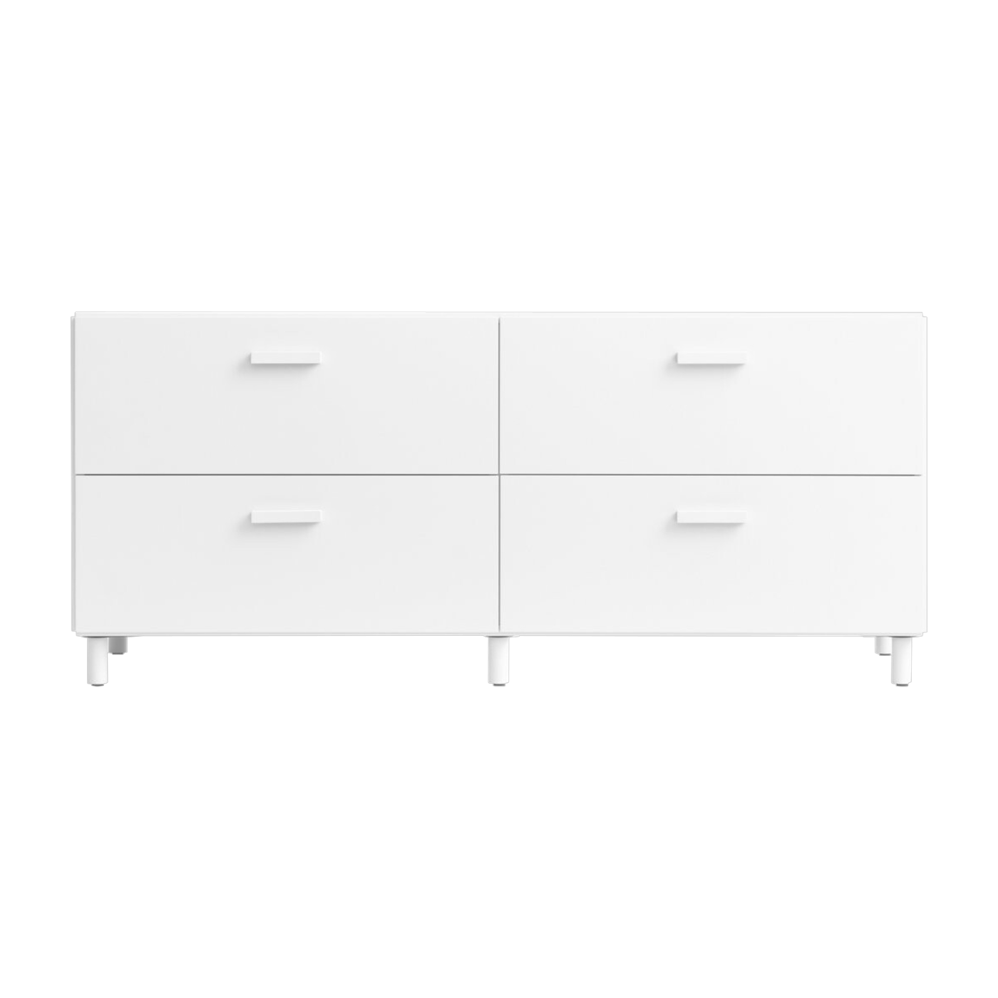 خزانة درجات بخشب MDF أبيض 123x53,1x41سم Relief - String furniture