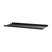 String System Scaffale basso in metallo nero 78x2x30 cm - String furniture
