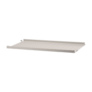Low beige metal shelf 58x2x30cm String System - String furniture