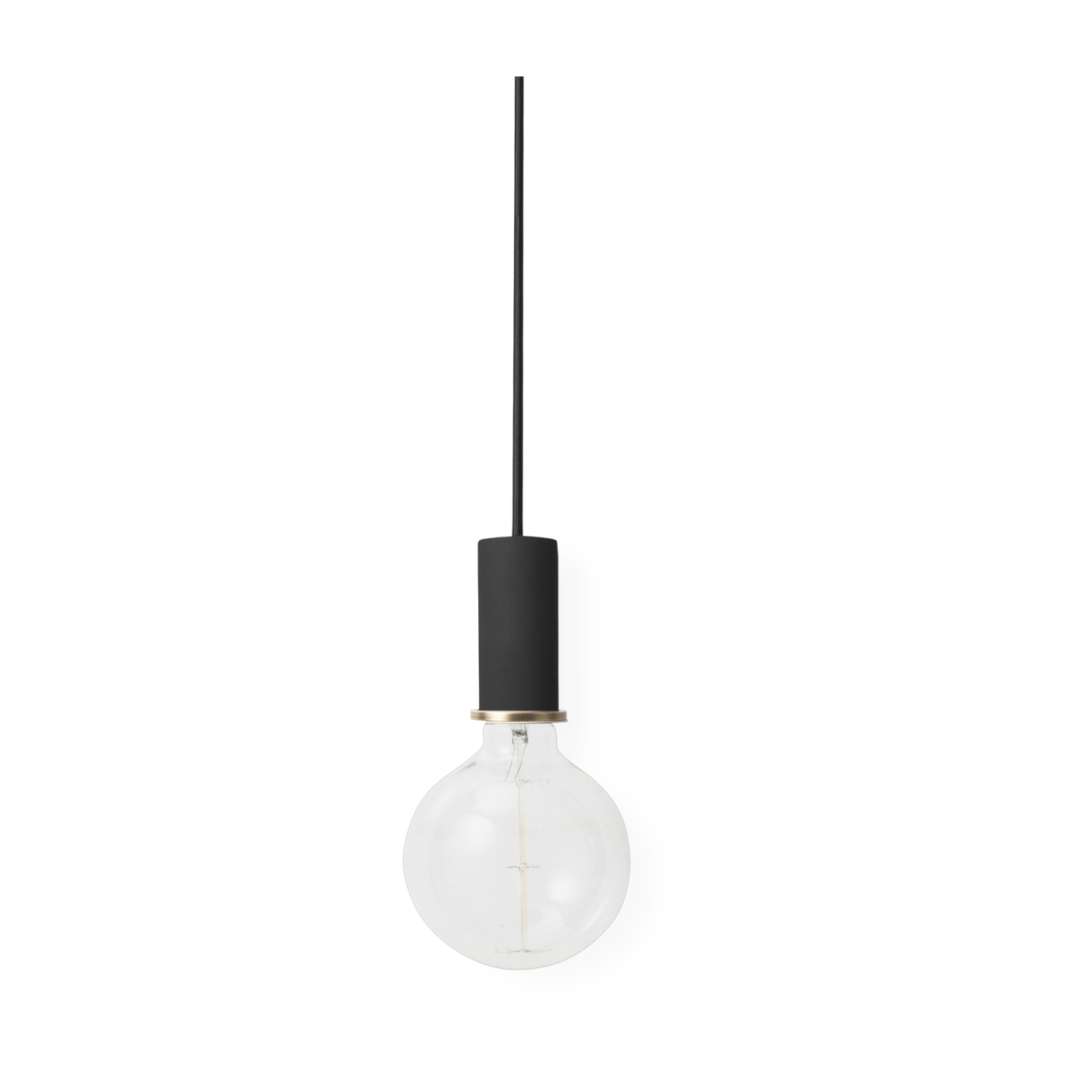 مصباح معلق أسود بقاعدة نحاسية Socket - Ferm living