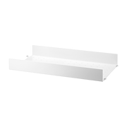 White metal high shelf 58x7x30cm String System - String furniture