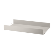 Hohes Metallregal beige 58x7x30cm String System - -. String furniture