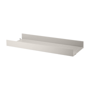 Beige metal high shelf 78x7x30cm String System - String furniture