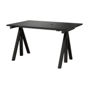 Tablette de bureau en bois mdf noir 120x78cm Works - String furniture