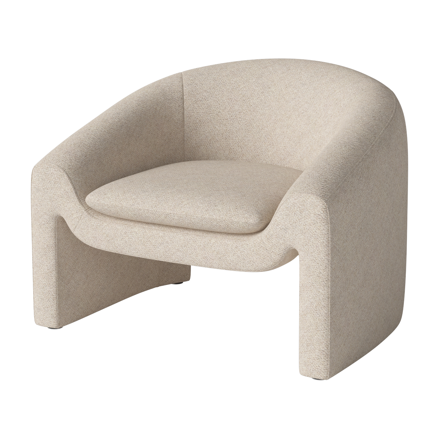 Mielo beige monza bouclé fabric armchair - Bolia