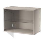 Caisson en bois mdf beige et porte vitrée 58x42x30cm String System - String furniture