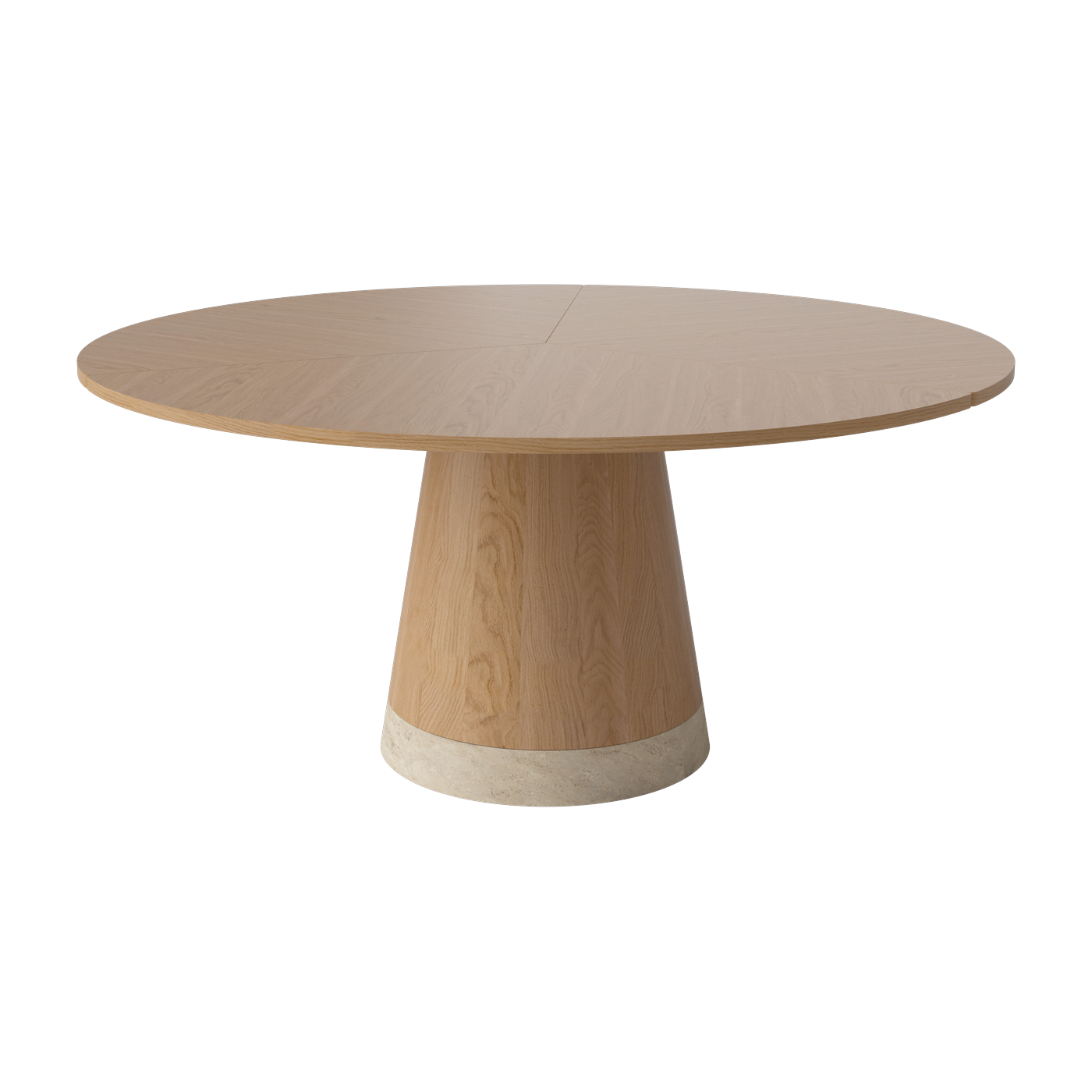 ronde Tavolo da pranzo in rovere oliato da 160 cm Piro - Bolia