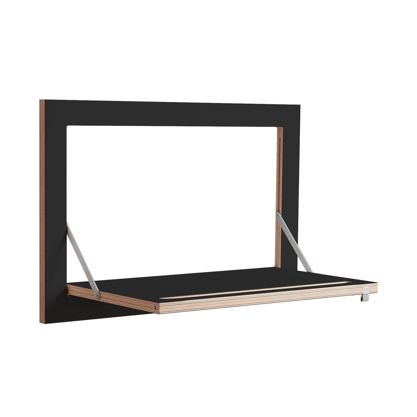 Tringle à vêtements en bouleau teinté noir 60x40cm Hängrail Fläpps - Ambivalenz