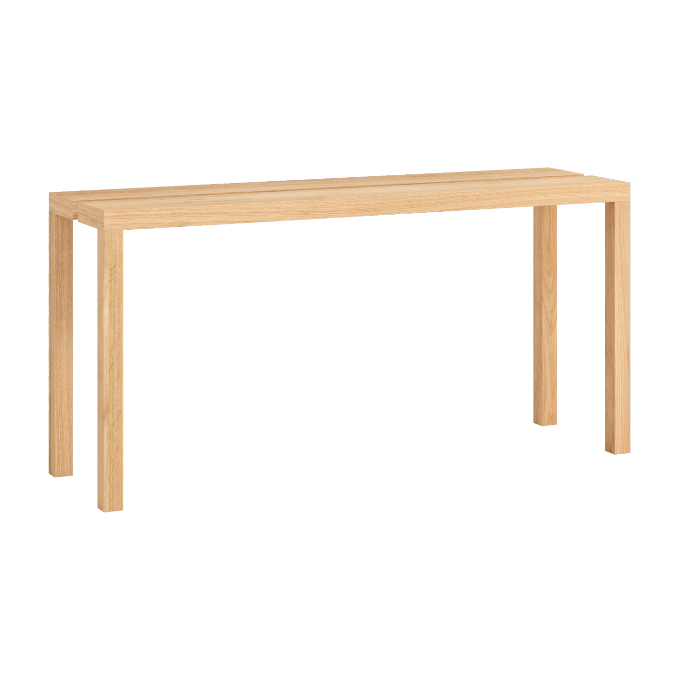 Banc en chêne naturel 90 cm Peg Bench - Moebe