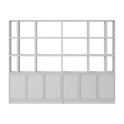 Bibliothèque en bois mdf gris 262x206cm Stacked Configuration 2 - Muuto