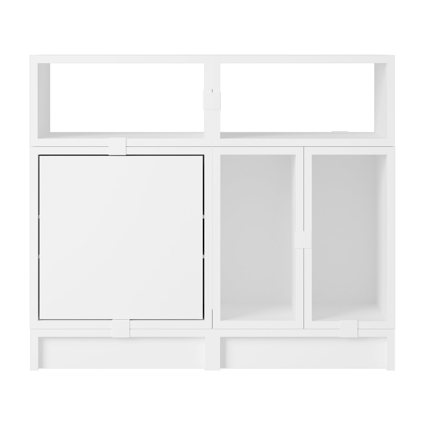 Meuble de rangement en bois mdf blanc 87x75cm Stacked Configuration 5 - Muuto