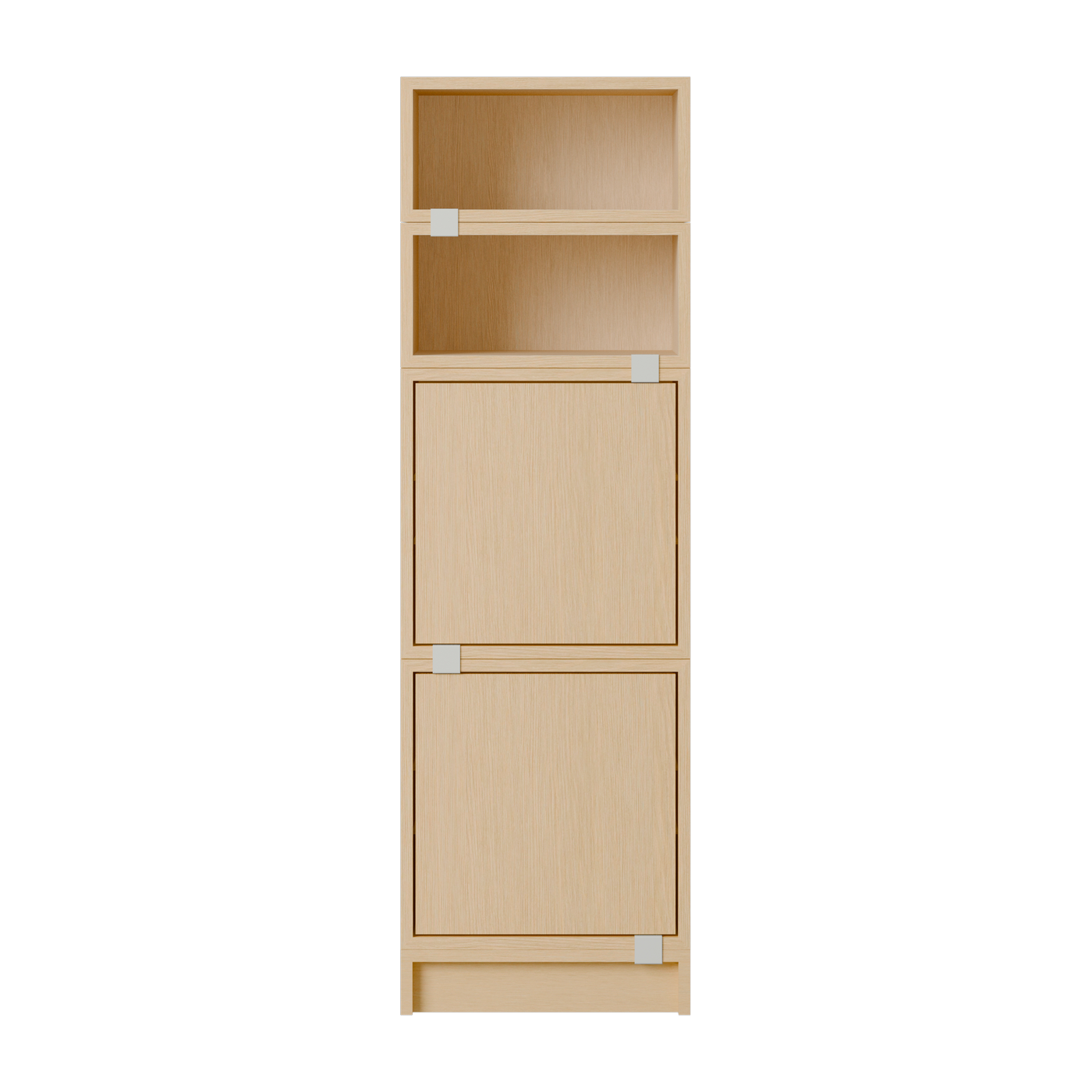Meuble de rangement en bois mdf chêne 44x141cm Stacked Configuration 4 - Muuto