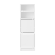 White mdf wood storage unit 44x141cm Stacked Configuration 4 - Muuto