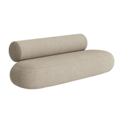 Sofa aus beigem Stoff col 3 Hippo -. Norr11