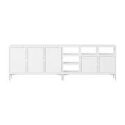 White mdf wood sideboard 262x85cm Stacked Configuration 2 - Muuto