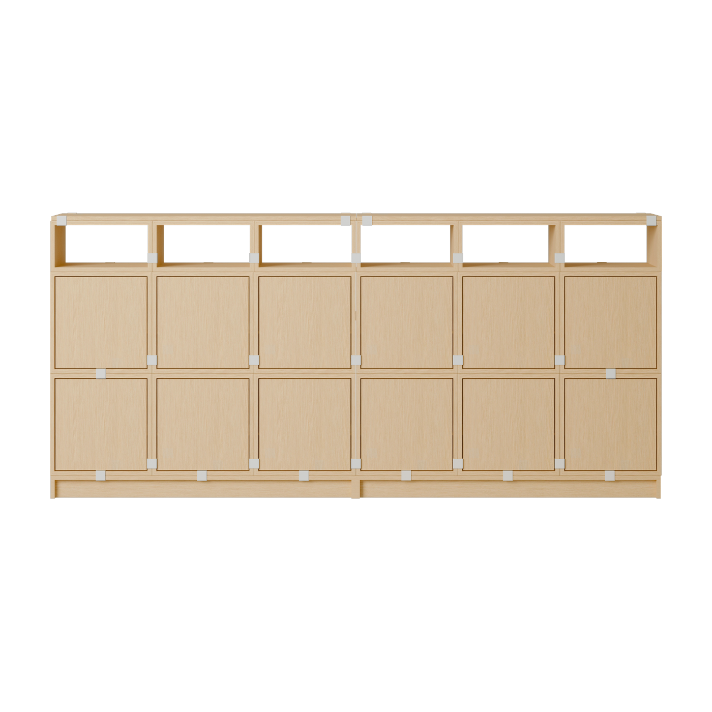Stacked Credenza in legno mdf rovere 262x121cm Configurazione 1 - Muuto