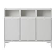 Sideboard aus Holz mdf grau 131x106cm Stacked Konfiguration 3 - -. Muuto