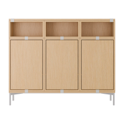 Sideboard aus Holz mdf Eiche 131x106cm Stacked Konfiguration 3 - -. Muuto