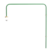 Wall lamp with green steel socket 90x25x100cm N° 5 - valerie_objects
