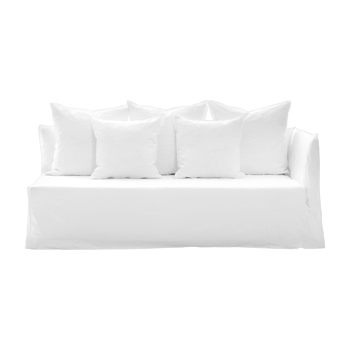 Module angle droit canapé déhoussable en tissus lino blanco Ghost 31 - Gervasoni