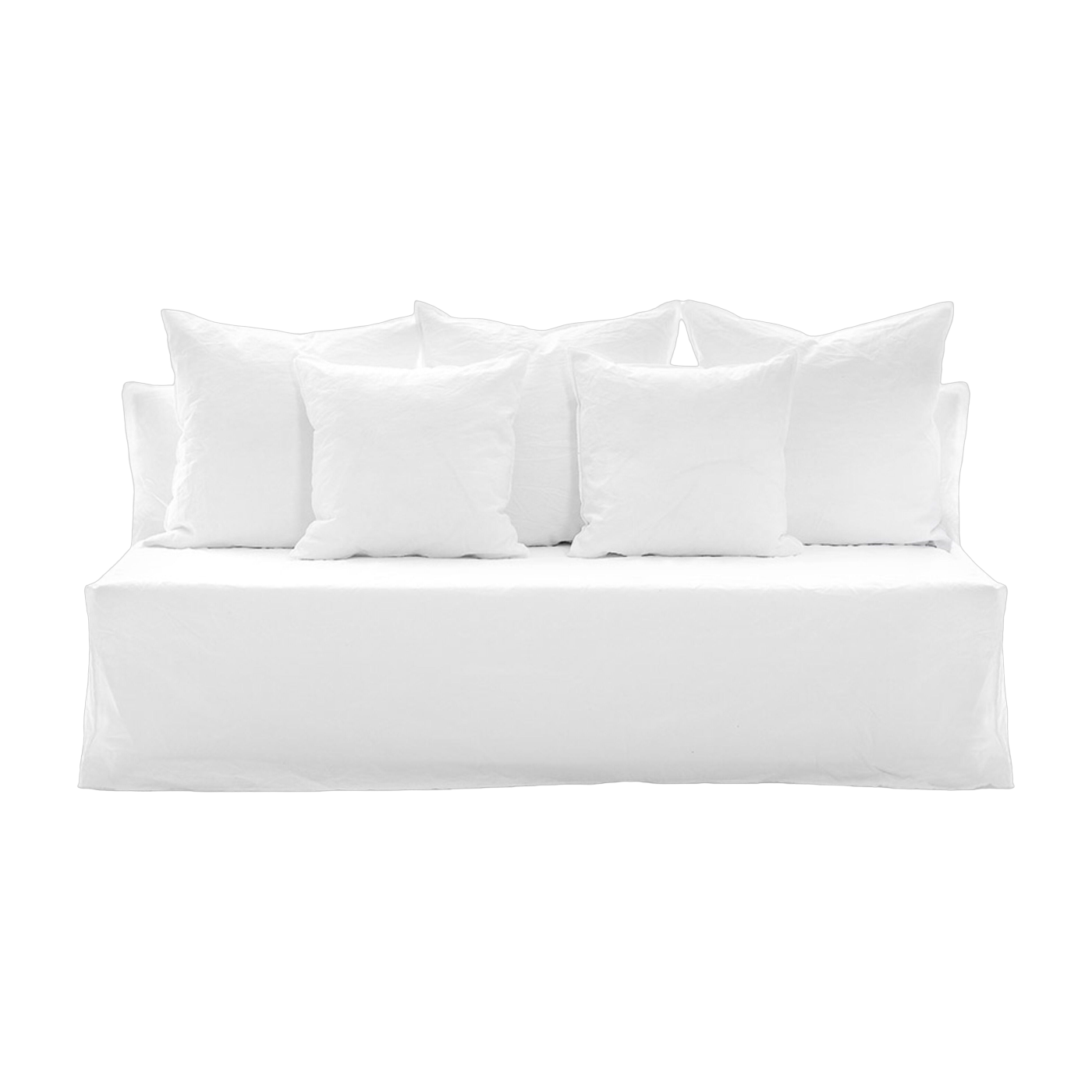 Module canapé déhoussable tissus lino bianco Ghost 38 - Gervasoni