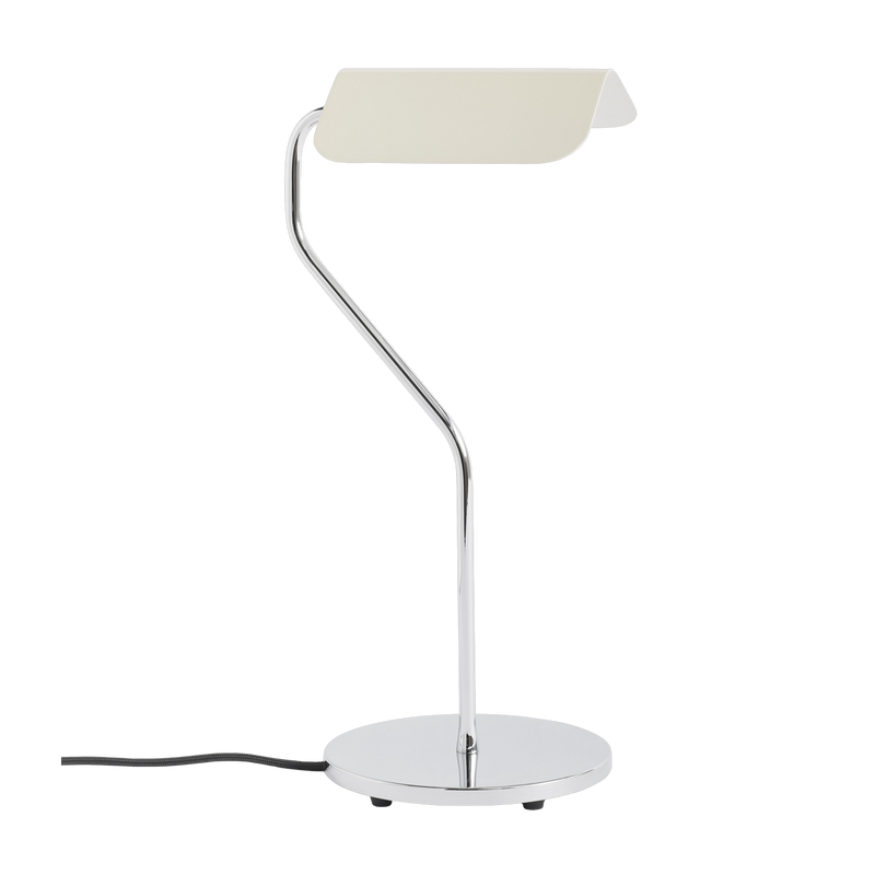 Lampe de bureau base incurvée blanc oyster Apex - HAY