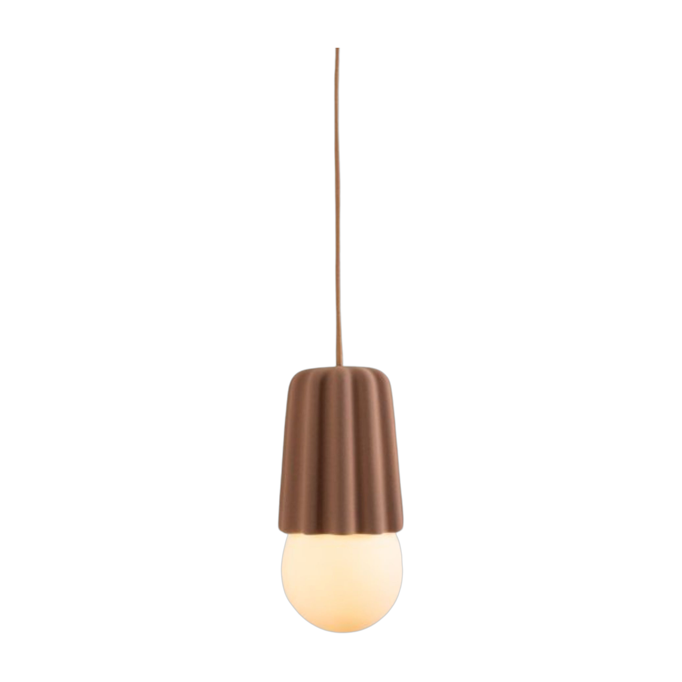 Lampada a sospensione in ceramica d'argilla 10x12, 5 cm Stucco no1 - Schneid Studio