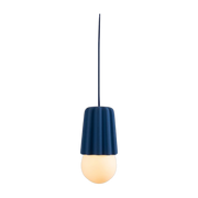 Ceramic pendant light lapis blue 10x12, 5cm Stucco no1 - Schneid Studio