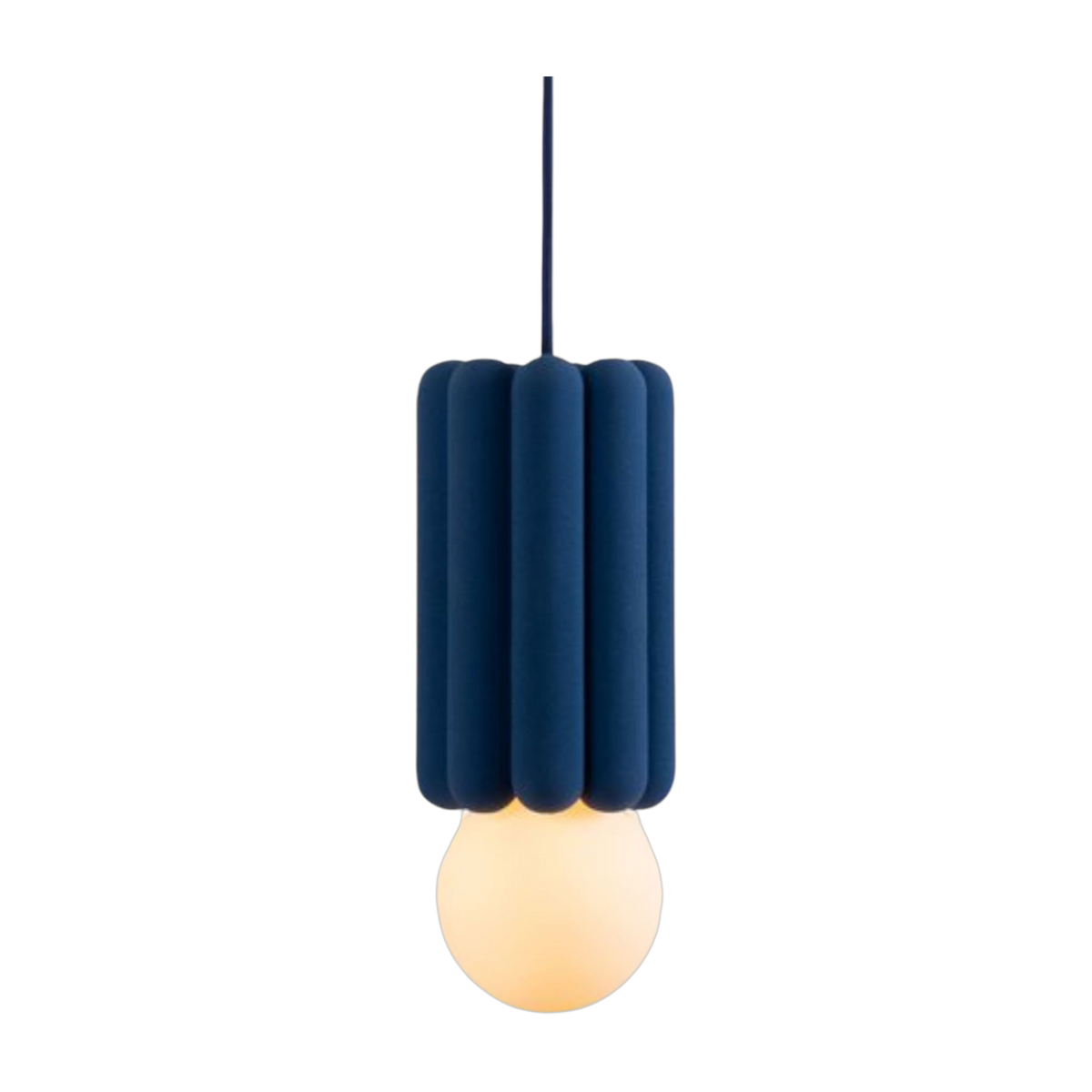 Lampada a sospensione in ceramica blu lappone 10, 5x10, 5 cm Stucco no3 - Schneid Studio