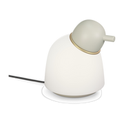 Table lamp in opal glass and sand and brass metal 21. 5cm Bird - Belid