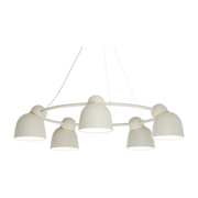 Kronleuchter 5 Lampenschirme Sand und Messing 95, 3cm Bird - -. Belid