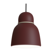 Hanging lamp in dark red metal with sand detail 17. 3cm Bird - Belid