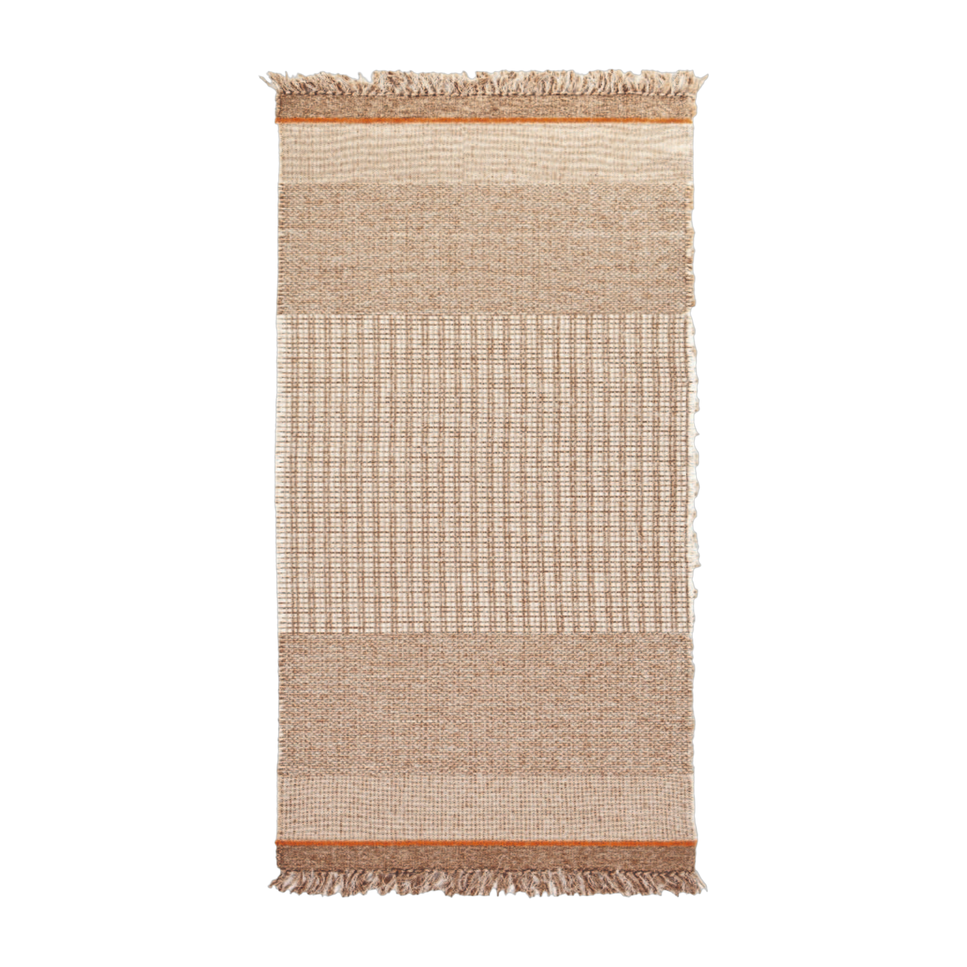 Alfombra de exterior rectangular de yute blanco 170x300cm Eco 02 - Gervasoni