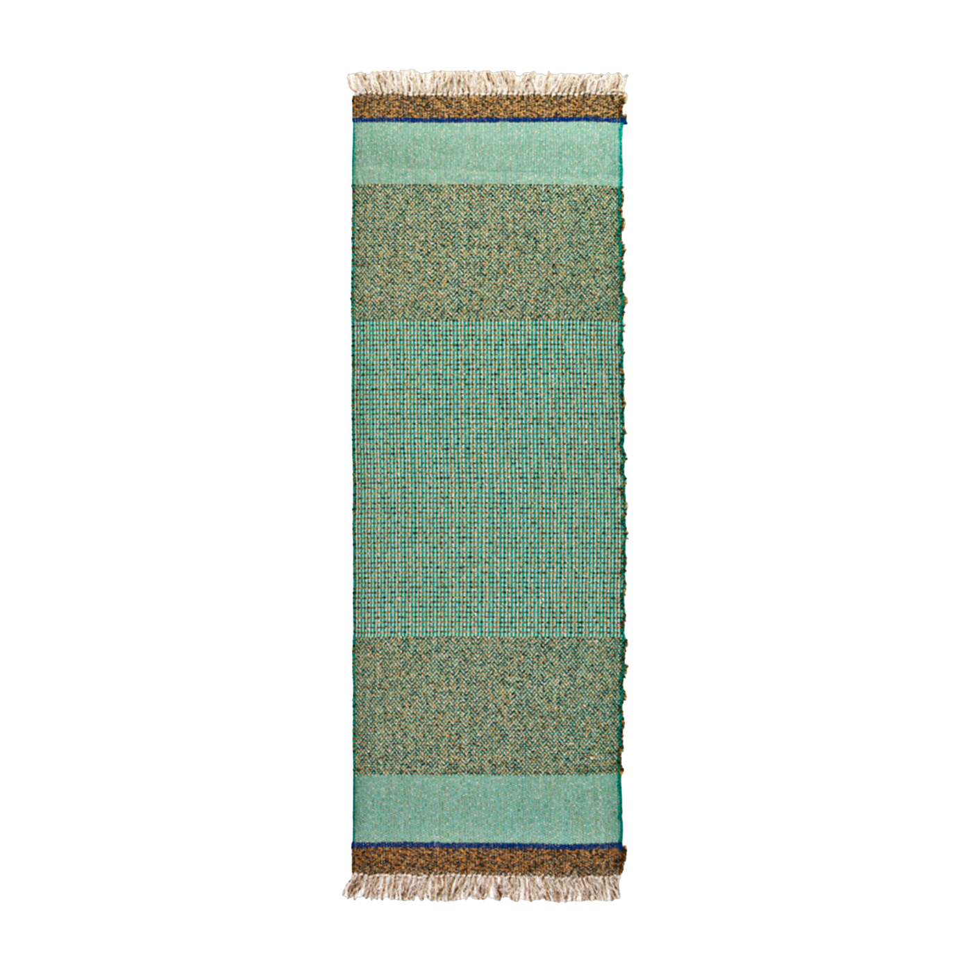Rectangular outdoor rug in green jute 80x240cm Eco 01 - Gervasoni