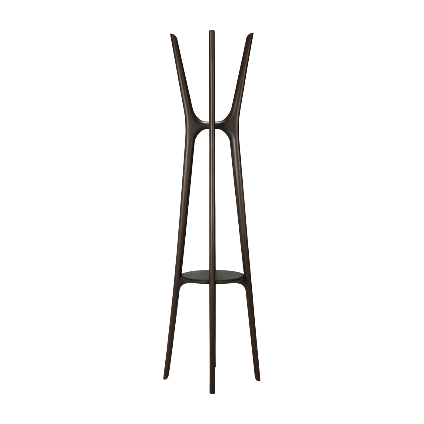 Porte-manteau en acajou teinté brun foncé 184cm PI - Ethnicraft Accessories